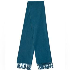 Loro Piana 100% Cashmere Scarf – Teal, 55” x 12”